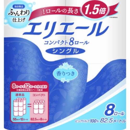 Nエリエールトイレットテイシュー コンパクト 82.5M 8R S