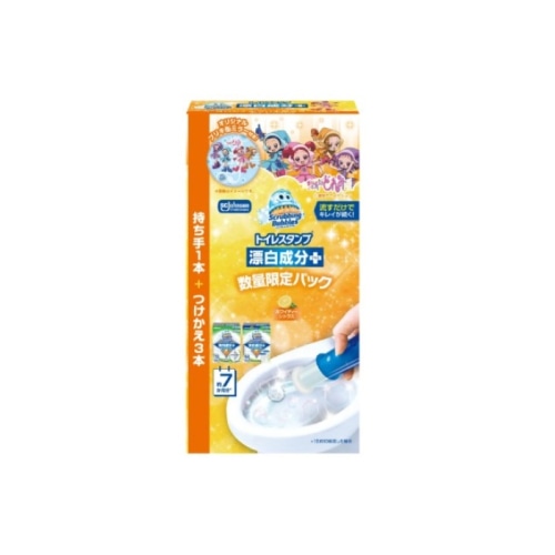 スクラビングバブルトイレスタンプ漂白ホワイティーシトラス本体＆替え3Pおジャ魔女どれみコラボパック