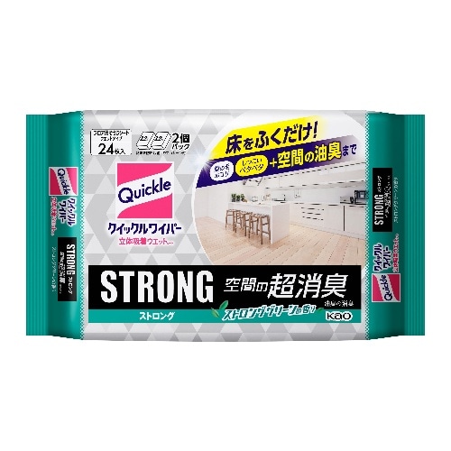 [取寄10]クイックル立体吸着ウェットシート空間消臭24枚 [1個][4901301438034]