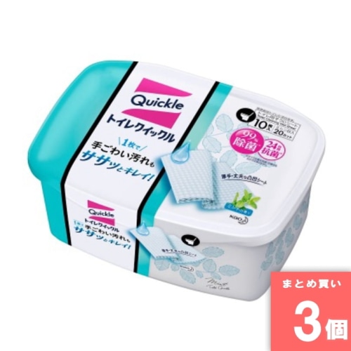 [取寄10][まとめ買い]【3個セット】トイレクイックル 本体 [4901301283061]