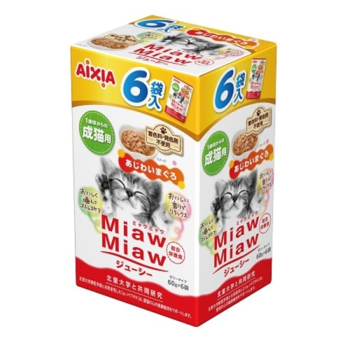 MiawMiawジューシー あじわいまぐろ 60g×6