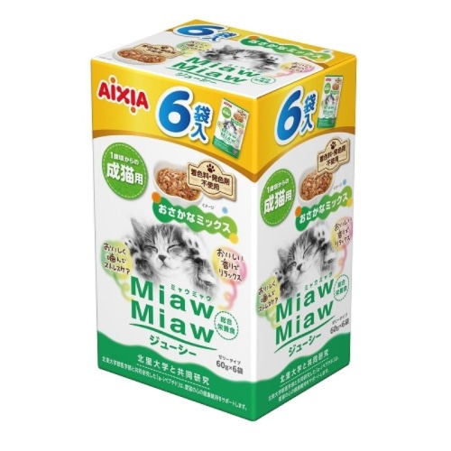 MiawMiawジューシー おさかなミックス 60g×6