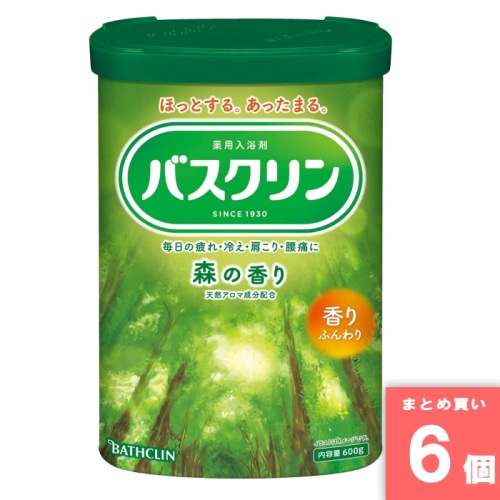 [取寄10][まとめ買い]【6個セット】バスクリン森の香り 600g [4548514153066]