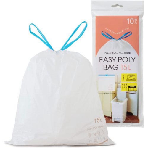ひも付きイージーポリ袋 15Ｌ用 10枚