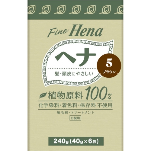 テンスター ファインヘナ6P ブラウン 40g×6P