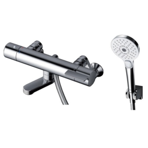 壁付サーモスタット混合水栓 TBV03448J (コンフォートウエーブ3モード、めっき)