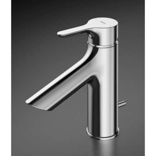 台付シングル混合水栓 TLS01302JA (エコシングル、ワンプッシュ、共用)