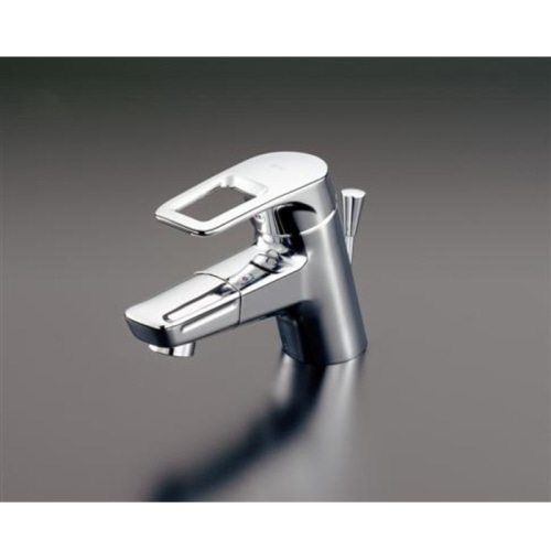 台付シングル混合水栓 TLHG31DEFR (エコシングル、吐水口回転、ワンプッシュ)