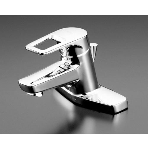 台付シングル混合水栓 TLHG30ES (エコシングル、ワンプッシュ)