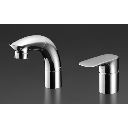 台付シングル混合水栓 TLG05301J (エコシングル、ハンドシャワー、エアイン)