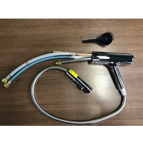 [ジャンク品]台付シングル混合水栓 TKS05305JA (エコシングル、ハンドシャワー)