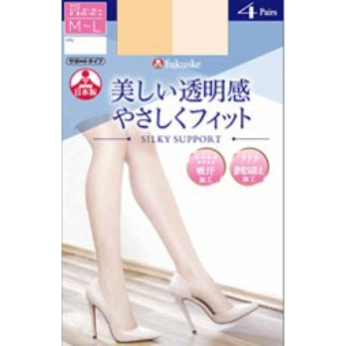 161-2014 シルキーサポート 婦人パンスト 交編 L2L 535 4P ヌーディベージュ