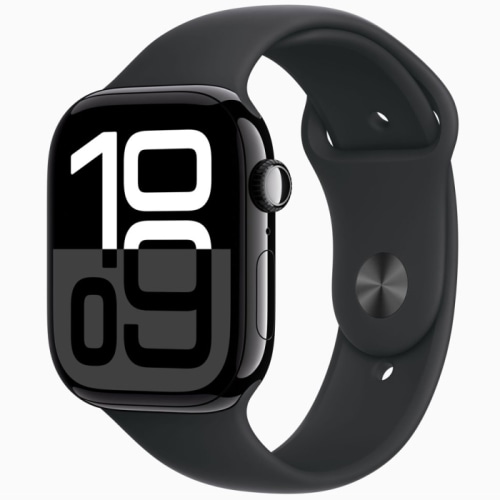 Apple Watch Series 10 GPSモデル 46mm MWWP3J/A ジェットブラック・ブラックスポーツバンド S/M