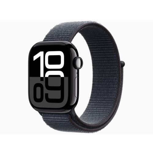 Apple Watch Series 10 GPSモデル 42mm MWWG3J/A ジェットブラック・インクスポーツループ