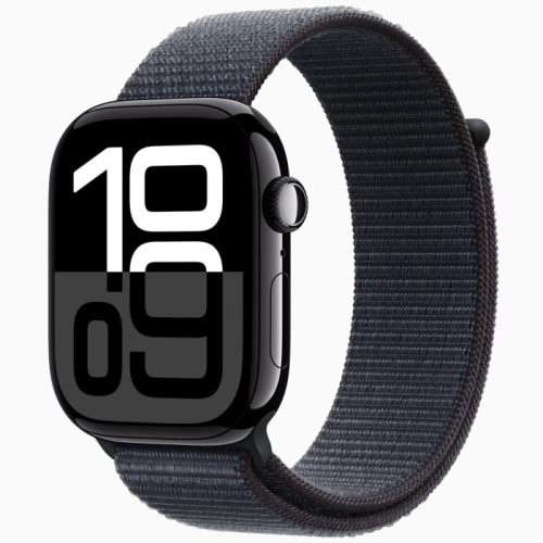 Apple Watch Series 10 GPSモデル 46mm MWWR3J/A ジェットブラック・インクスポーツループ