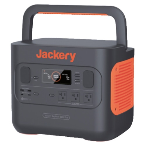 [直送3]Jackery(ジャクリ)  ポータブル電源 2000 Pro 定格出力2200W 電源容量2160Wh アウトドア キャンプ 防災 ソーラー充電対応 JE-2000A