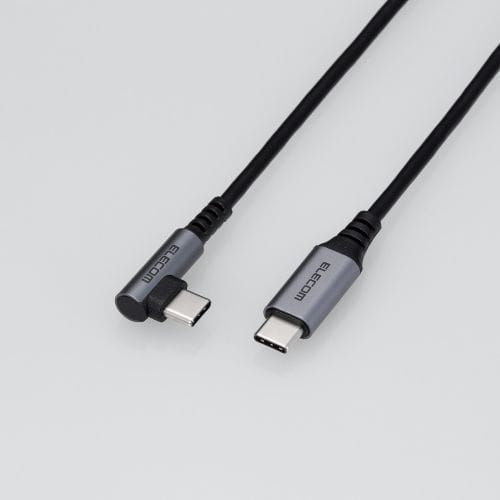 [取寄10]USB2．0ケーブルC－C、L型コネクタ MPAーCCL03NBK ブラック [1個][4549550214858]