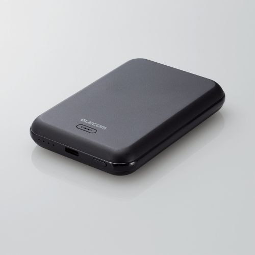 [取寄10]ワイヤレス充電対応モバイルバッテリー DE－C40－5000BK ブラック [1個][4549550255660]