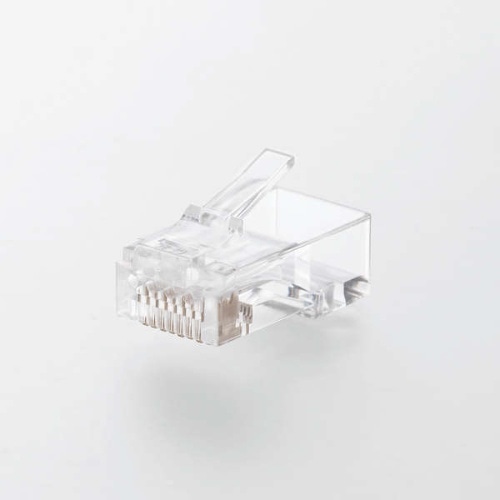 [取寄10]Cat6A用 コネクタ 100個入り LD－6RJ45T100 クリア [1箱][4549550171861]