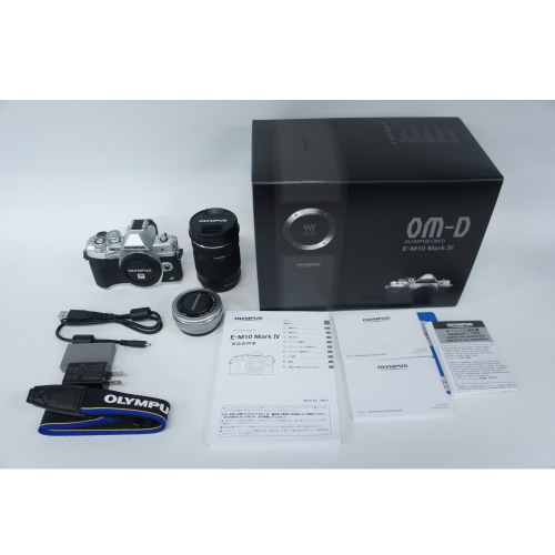 [展示品A]OM-D E-M10 Mark IV EZダブルズームキット シルバー (2532400018647)
