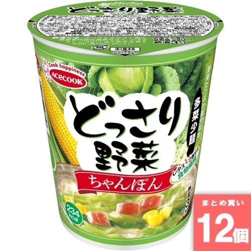[取寄10][まとめ買い]【12個セット】どっさり野菜 ちゃんぽん [4901071247843]