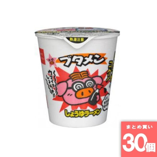 [取寄10][まとめ買い]【30個セット】おやつカンパニー ブタメン しょうゆ味 [4902775070188]