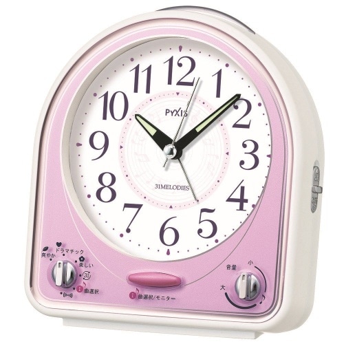 目覚し時計 NR435P ピンク