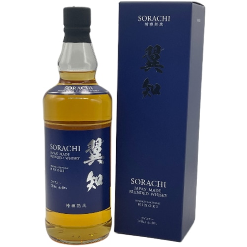 【新発売】 翼知 SORACHI ヒノキ樽 ブレンデッドウイスキー 40度 700ml 箱付