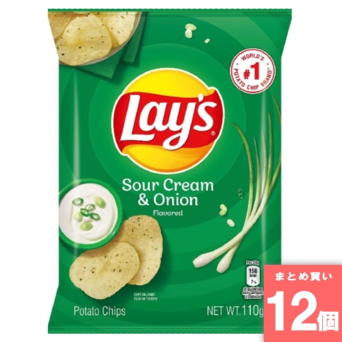 [取寄10][まとめ買い]【12個セット】レイズ サワークリーム＆オニオン味 110g [4902443595067]
