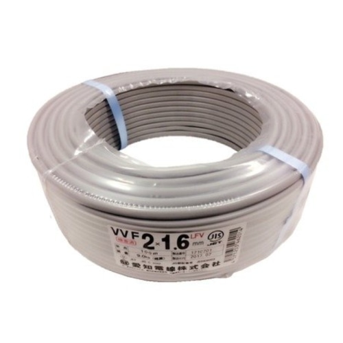 VVFケーブル 2心×1.6mm 灰 100m巻き (JAN：4571253462014)