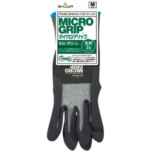 344 マイクログリップ ラバーグリーン M グリーン