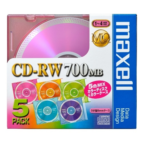 音楽用CD-RW CDRW80MIX1P5S [5枚入り]