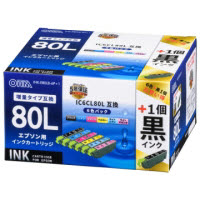 OHM 汎用インクEP INK-E80LB-6P+1