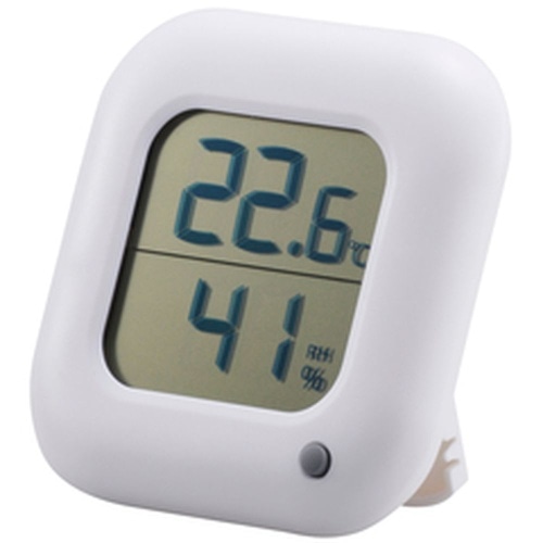 デジタル温湿度計 TEM-100-W ホワイト