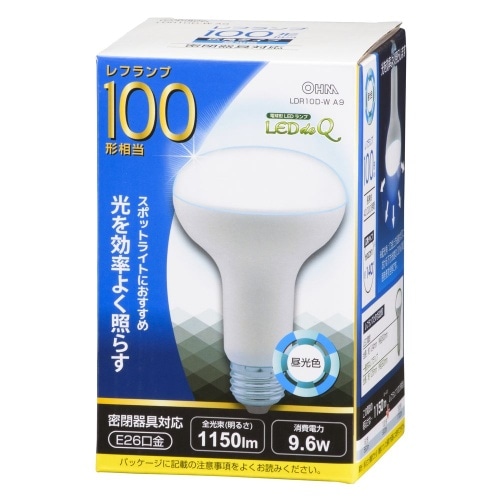LED電球 レフ E26 10W D色 LDR10D-W A9 ホワイト