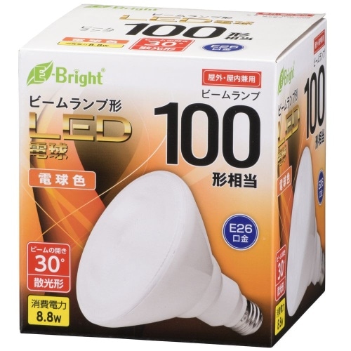 LED ビーム E26 9W 電球色 LDR9L-W20/100W ホワイト