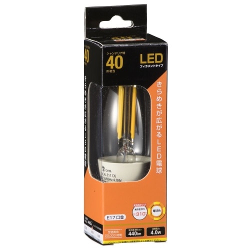 LED電球 E17 C 4W LDC4L-E17 C6 クリア