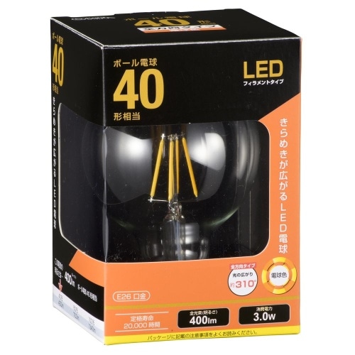 LED電球 G 3W LDG3L C6 クリア