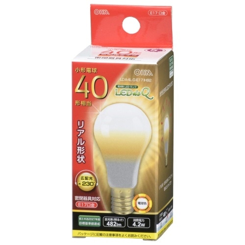 LED電球小形E17 40形相当電球色 LDA4L-G-E17 IH92 ホワイト