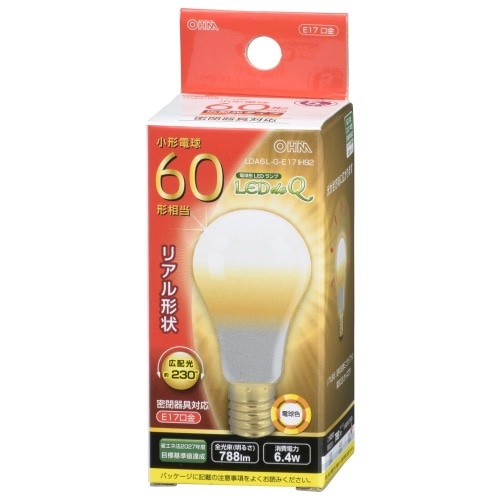 LED電球小形E17 60形相当電球色 LDA6L-G-E17 IH92 ホワイト