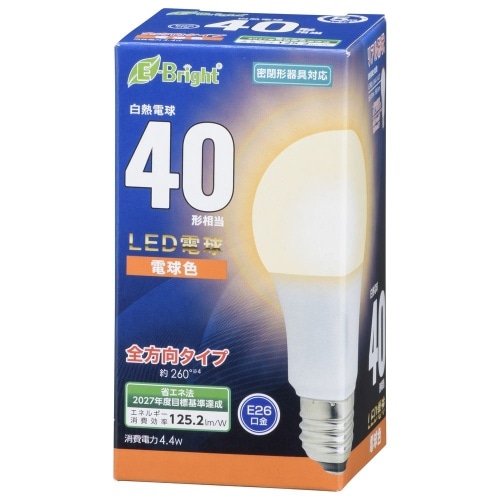 LED電球 A E26 4W 電球色 LDA4L-G AG27 ホワイト