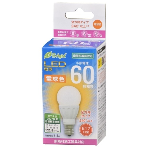 [取寄10]LED電球 PS E17 6W 電球色 LDA6L-G-E17 IS22 ホワイト [4971275643352]