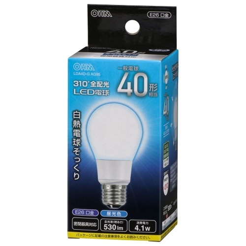 40形相当LED電球 LDA4D-G AG95 [1個]