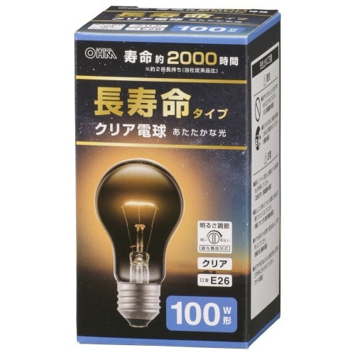 LB-DL6695CN 長寿命クリア電球100W1P [1個]