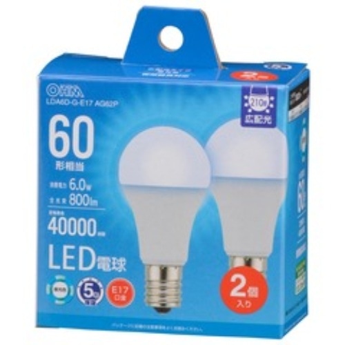 [取寄10]LED電球小形E17 LDA6D－G－E17 AG62P [1個][4971275655508]