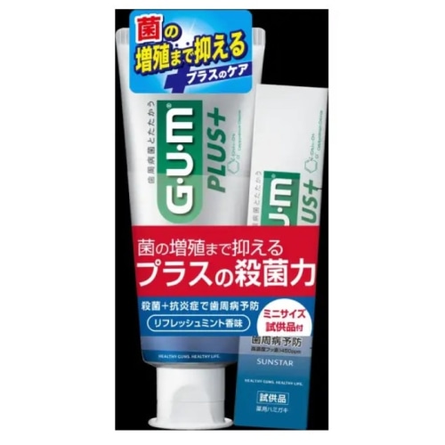GUMプラス デンタルペースト リフレッシュミント 120g +20g