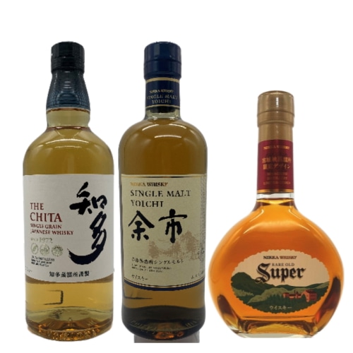 3本セット ( 知多 / 余市 各700ml / スーパーニッカ 宮城峡 500ml )