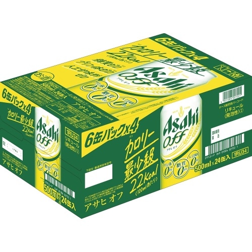 アサヒビール アサヒオフQ 缶 500ml 6缶パック×4