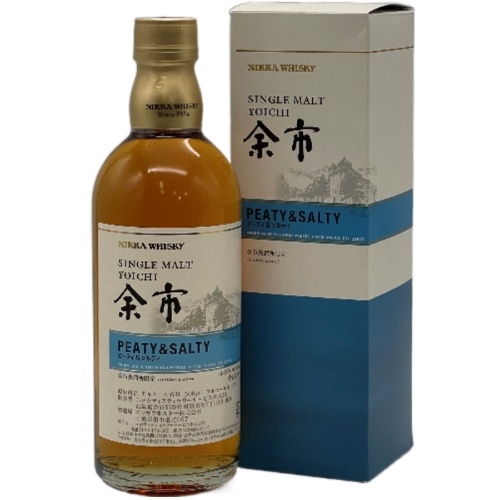 ニッカ シングルモルト 余市 ピーティ＆ソルティ 500ml: うまいる