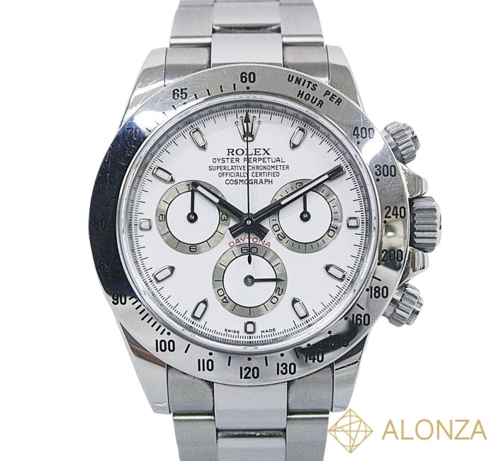 【ABランク】ROLEX(ロレックス) コスモグラフ デイトナ 116520 ホワイト V番 メンズ 腕時計